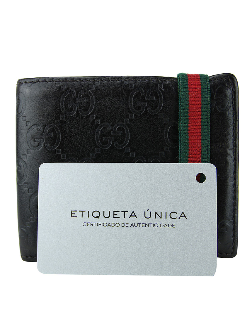 Carteira Gucci Marrom Masculina Original - BRI1 | Etiqueta Única